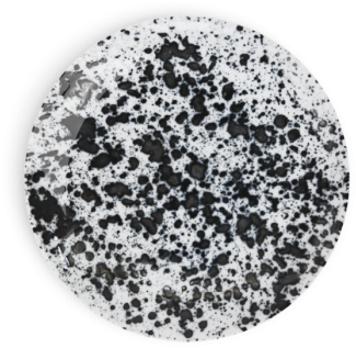 Assiette Pain Magma Noir Non Sans Raison Porcelaine - Limoges Porcelain (700x700), Png Download