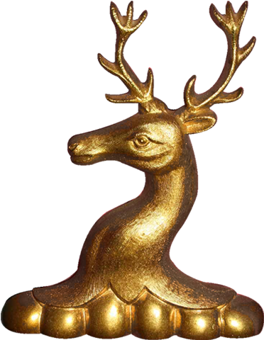 Stag Head Family Crest (399x507), Png Download