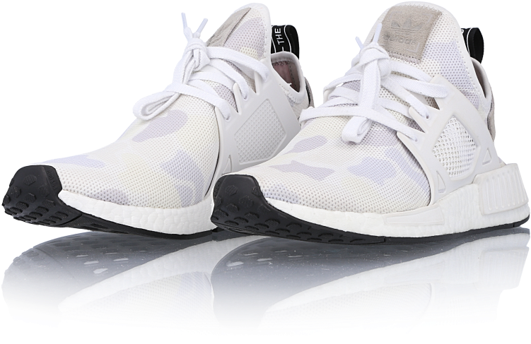 White Nmd Xr1 - Adidas Originals Nmd Xr1 - White/black - Mens (1000x1000), Png Download