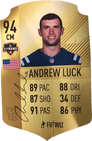 Mib Signed Futheads - Andrew Luck (305x467), Png Download
