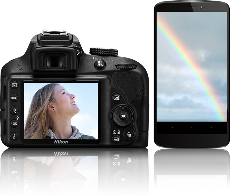 Nikon D3300 - Digital Camera - Slr (780x664), Png Download