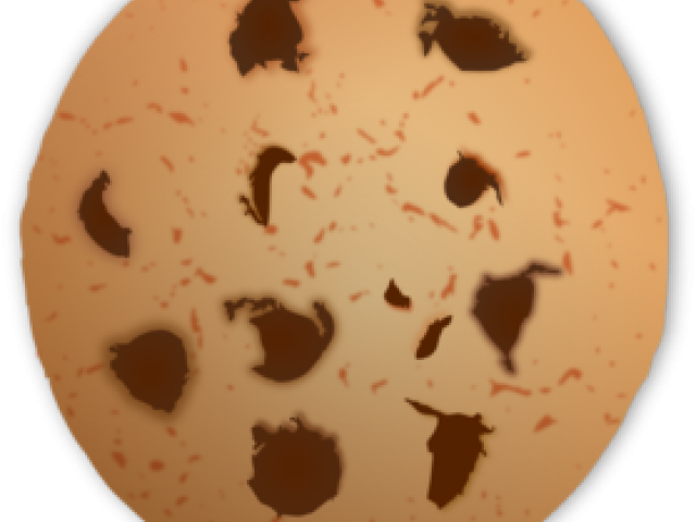 Cookies Clipart Plate Cookie - Cartoon Chocolate Chip Cookie (640x480), Png Download