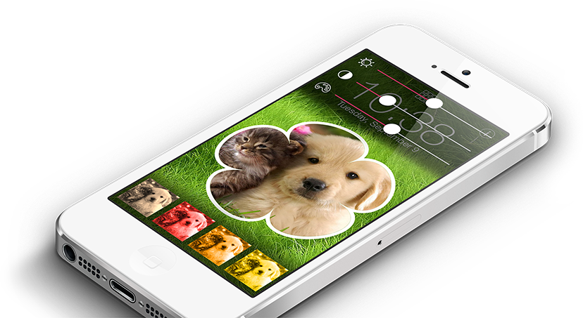 Selfie Lock Screen For Iphone - Lock Screen (828x453), Png Download