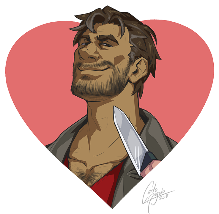 Dream Daddy - Cartoon (750x750), Png Download
