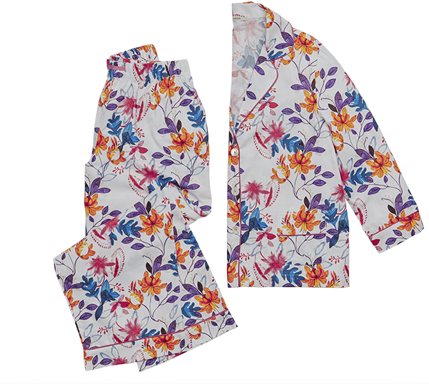 Flora Pajama Set - Pajamas (600x600), Png Download