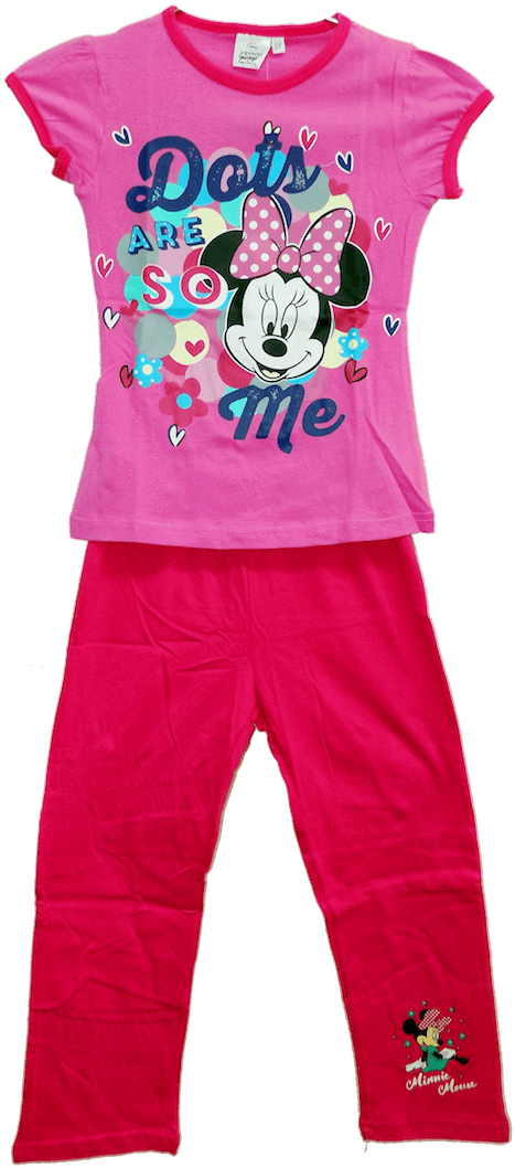 Minnie Pajama - Disney Minnie Love And Spots – 2 Piece Duvet Set For (501x1090), Png Download