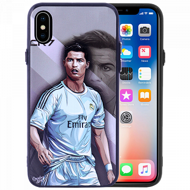 Boter Cr7 Fly Emirates Design Silicon Bumper Hardback - Tech21 Evo Tactical Case For Iphone X - Black (375x375), Png Download