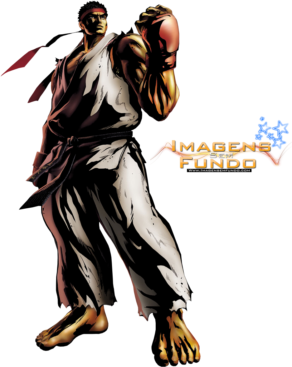 Renders E Imagens Sem Fundo - Marvel Vs Capcom 3 Ryu (938x1221), Png Download