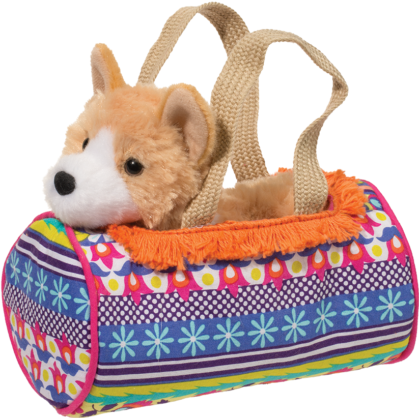 Douglas Sassy Pet Sak Corgi Boho - Douglas Boho Sassy Sak Purse With Corgi Dog (1000x1000), Png Download