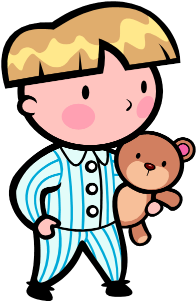 Pajama - Putting Pyjamas On Cartoon (431x634), Png Download