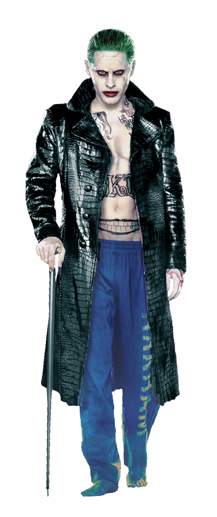 Joker Suicidé Squad Jacket (425x1009), Png Download