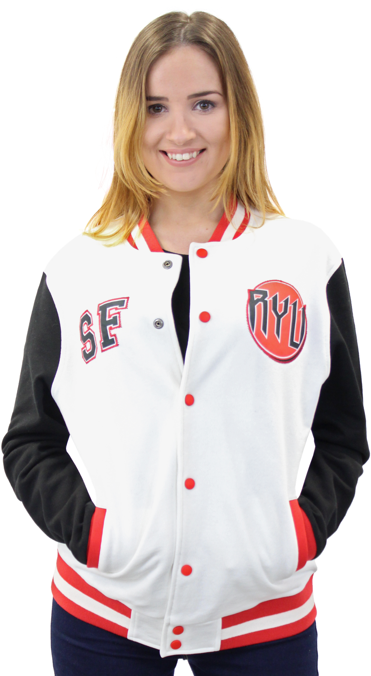 Numskull Shows Off Its Street Fighter 5 Gear - Street Fighter Varsity Jacket (1280x2222), Png Download