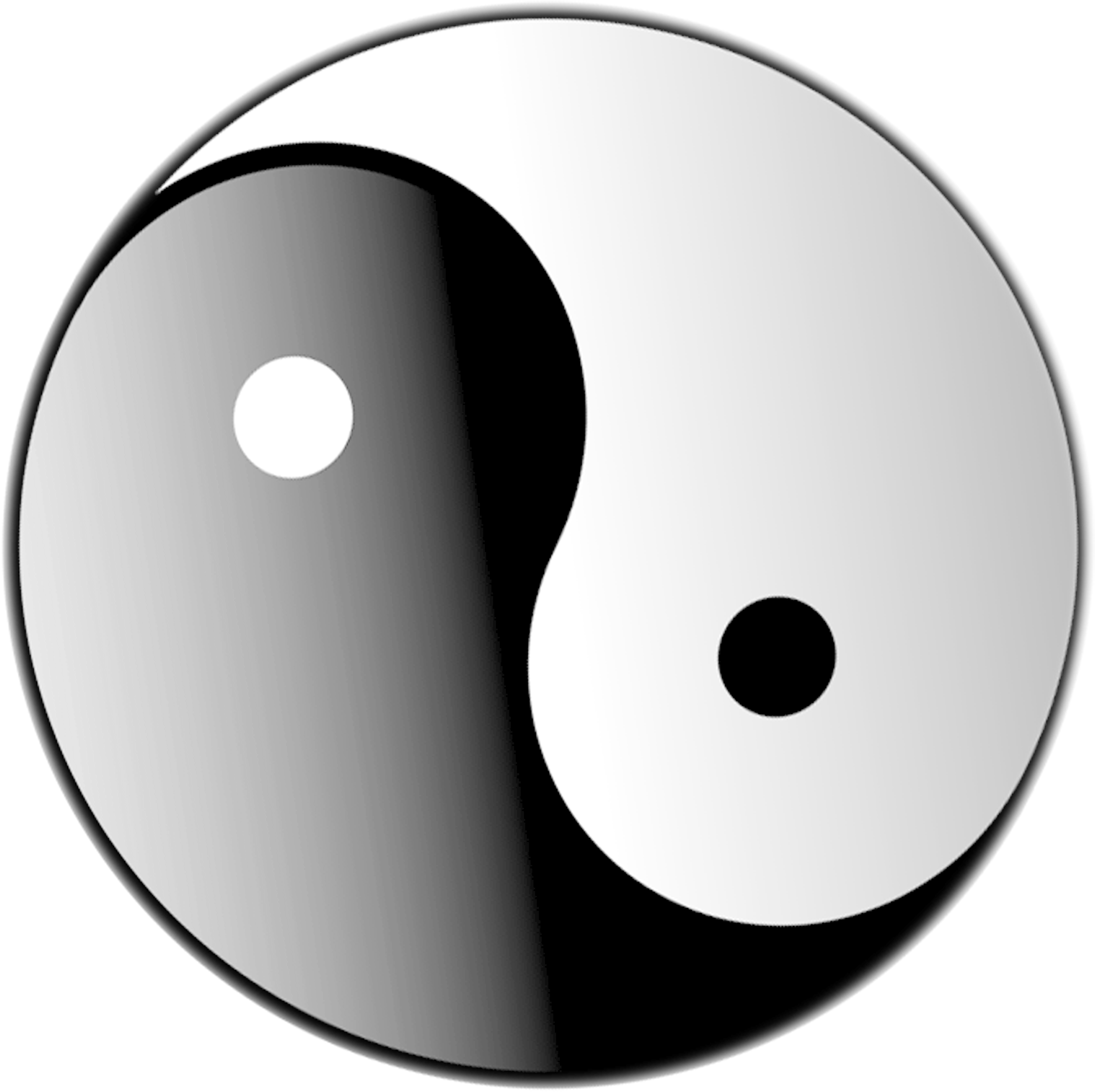 Yin And Yang Symbol Clip Art - Yin Yang Logo Png (3166x3166), Png Download