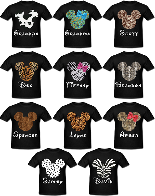 Animal Print Mickey Heads For Animal Kingdom Primer - Animal Kingdom Disney Shirts (495x640), Png Download
