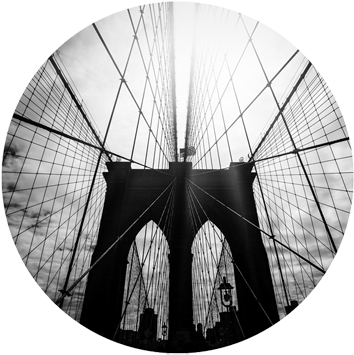 Bigstock Brooklyn Bridge Silhouette - Brooklyn Bridge (360x358), Png Download