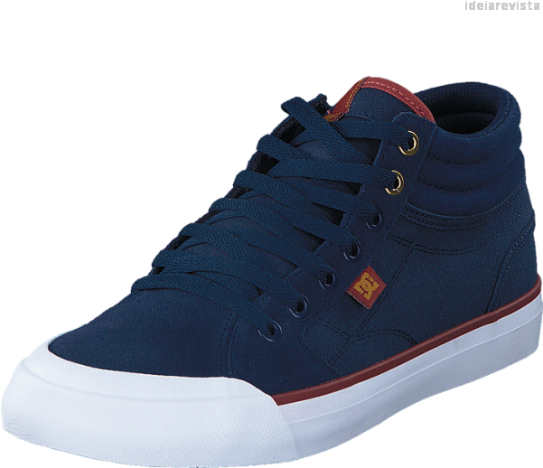 Buy Dc Shoes Dc Evan Smith Hi M Shoe Navy/gold Blue - Shoe (600x600), Png Download