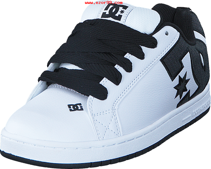 Dc Shoes Men Court Graffik Se White/charcoal Men-w7g2f - Shoe (705x564), Png Download