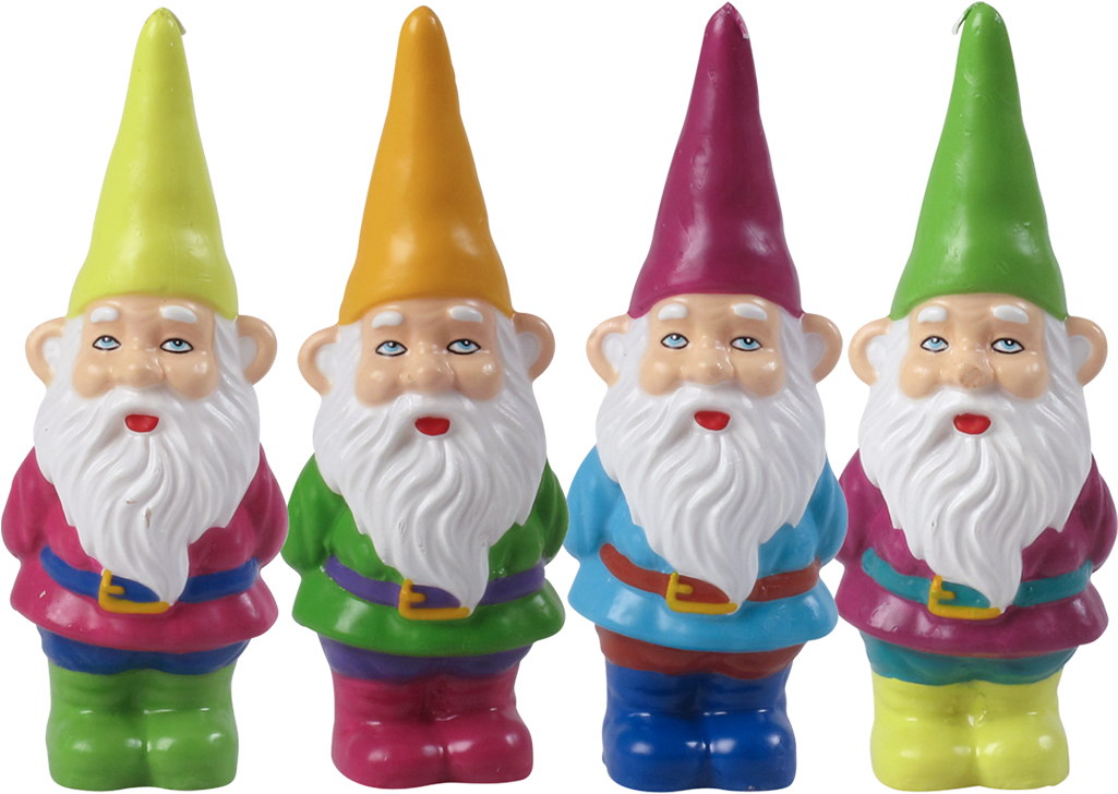 Cute Gnome - Kerzen-set Gnome, 4-tlg., Rice (1024x1024), Png Download