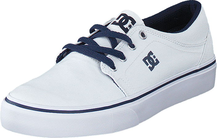 Dc Shoes Children Dc Kids Trase Tx Shoe White/navy - Shoe (705x448), Png Download