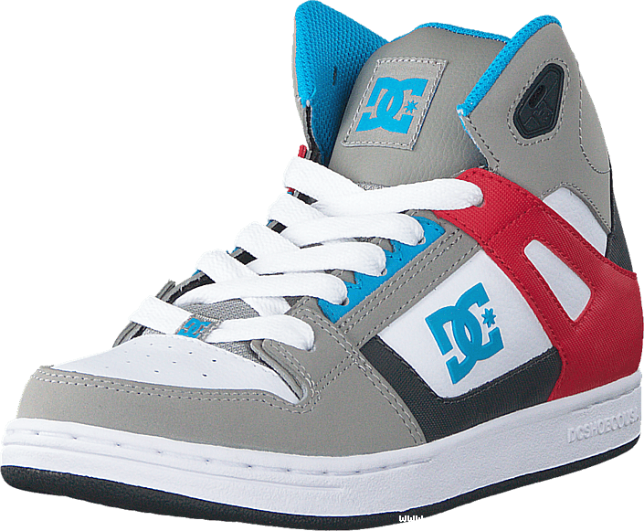 Dc Shoes Children Dc Kids Rebound Shoe Grey/grey/red - Dc Shoes (705x581), Png Download