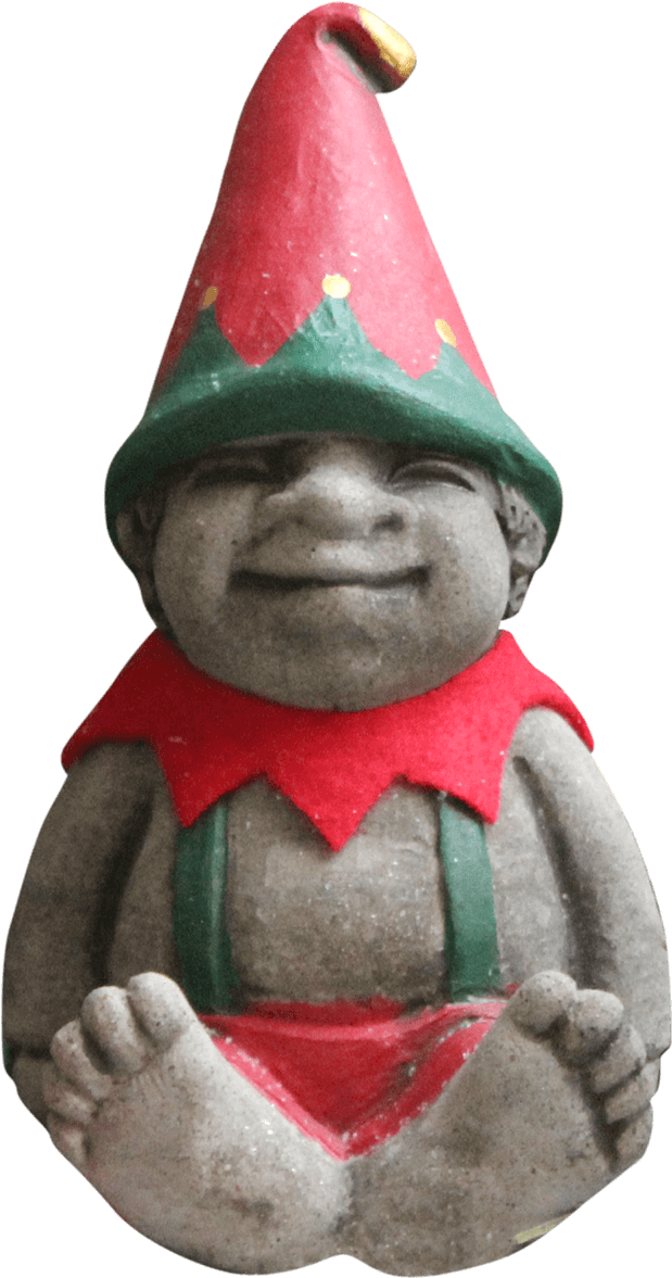 Gnick The Gnome - Christmas Elf (634x1200), Png Download