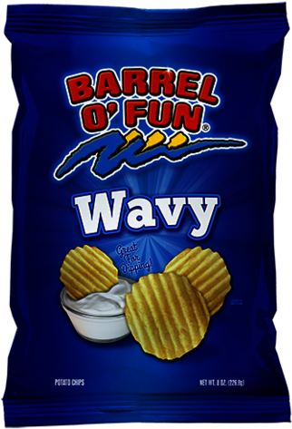 Barrel O Fun Wavy Ripple Potato Chips - Barrel O Fun (400x534), Png Download