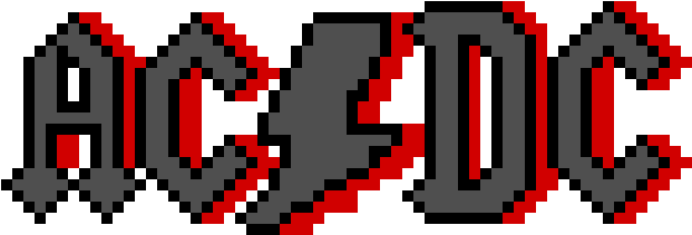 Ac Dc - Ac Dc Pixel Art - Free Transparent PNG Download - PNGkey