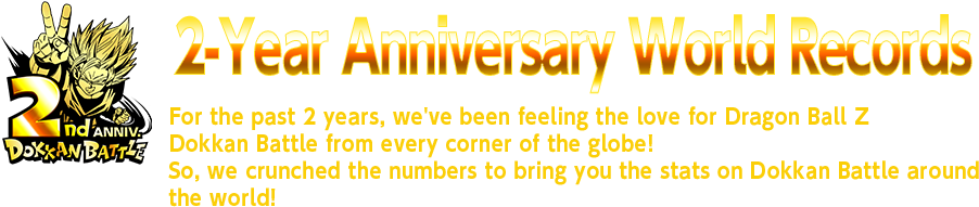 2-year Anniversary World Records - Orange (960x245), Png Download