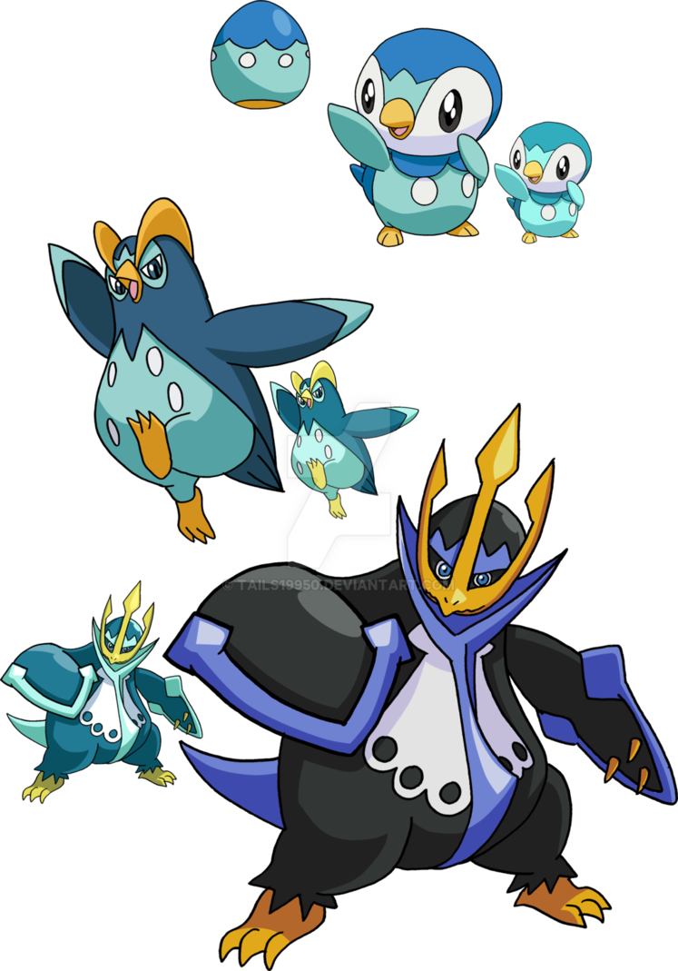 If Empoleon Shiny Changed Into This, Would You Like - Shiny Piplup Evolution Line (747x1069), Png Download