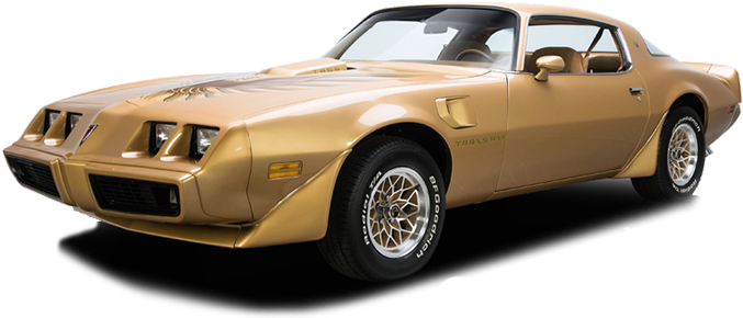 1979 Pontiac Trans Am Firebird Black And Gold (700x300), Png Download