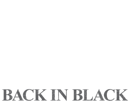 Ac/dc Back In Black Men's Regular Fit T-shirt - Back In Time [book] (563x500), Png Download