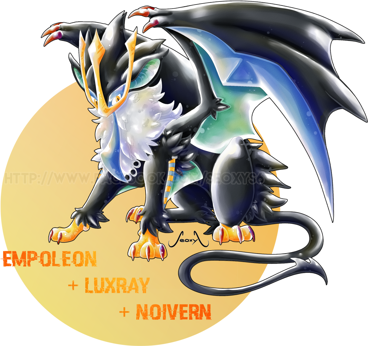 [more On My Facebook Page Seoxys Art ^^] Program - Seoxys Pokemon Fusions (1280x1225), Png Download