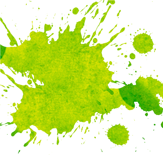 Splash Watercolor Green Png (679x680), Png Download
