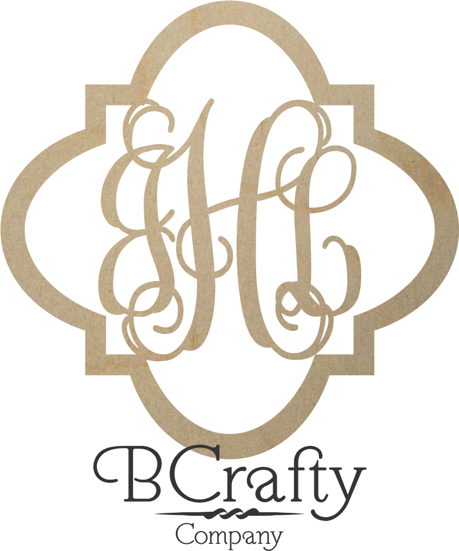 Wooden Monogram - Quatrefoil Border - Jhl - Zazzle Turquoise Preppy Script Monogram - Jha Tote (1124x1690), Png Download