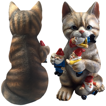 By Mark & Margot - Cat Gnome (400x400), Png Download