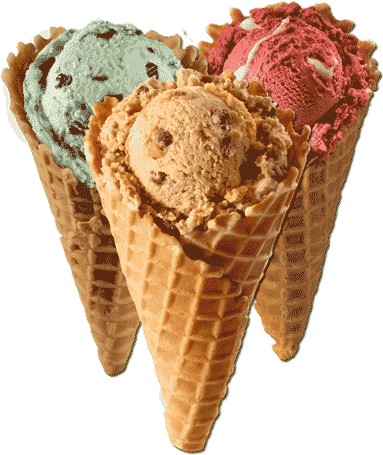 Waffle Cone Png Image - Ice Cream In A Waffle Cone (400x464), Png Download