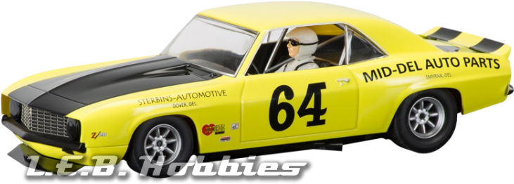 C3724 Scalextric Chevrolet Camaro 1969 Trans-am - Scalextric C3724 Chevrolet Camaro 1969 - Rolex Monterey (750x468), Png Download