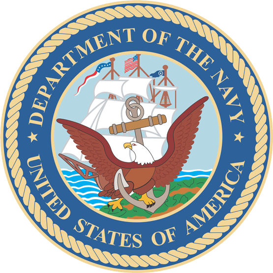 Department Of The Navy Logo Vector - Dept Of The Navy Seal (555x555), Png Download