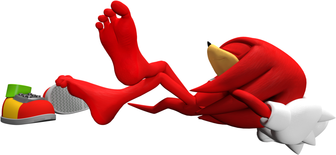 3d Relaxing Time By Feetymcfoot-daks380 - Knuckles The Echidna Relaxing (1264x632), Png Download