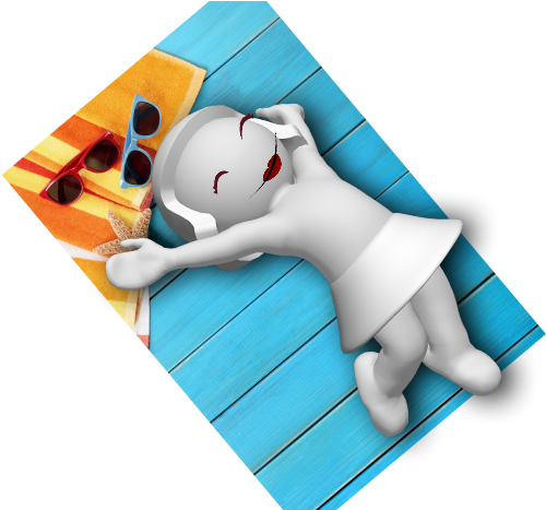 Relaxing - Cartoon (590x466), Png Download
