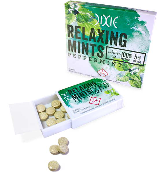 Mints 100mg Relaxing - Dixie Relaxing Mints (644x644), Png Download