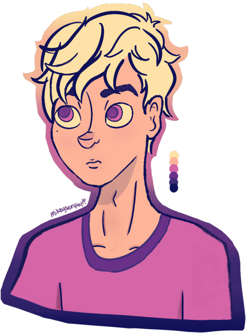 Calum Hood With Fans - Cartoon (500x679), Png Download