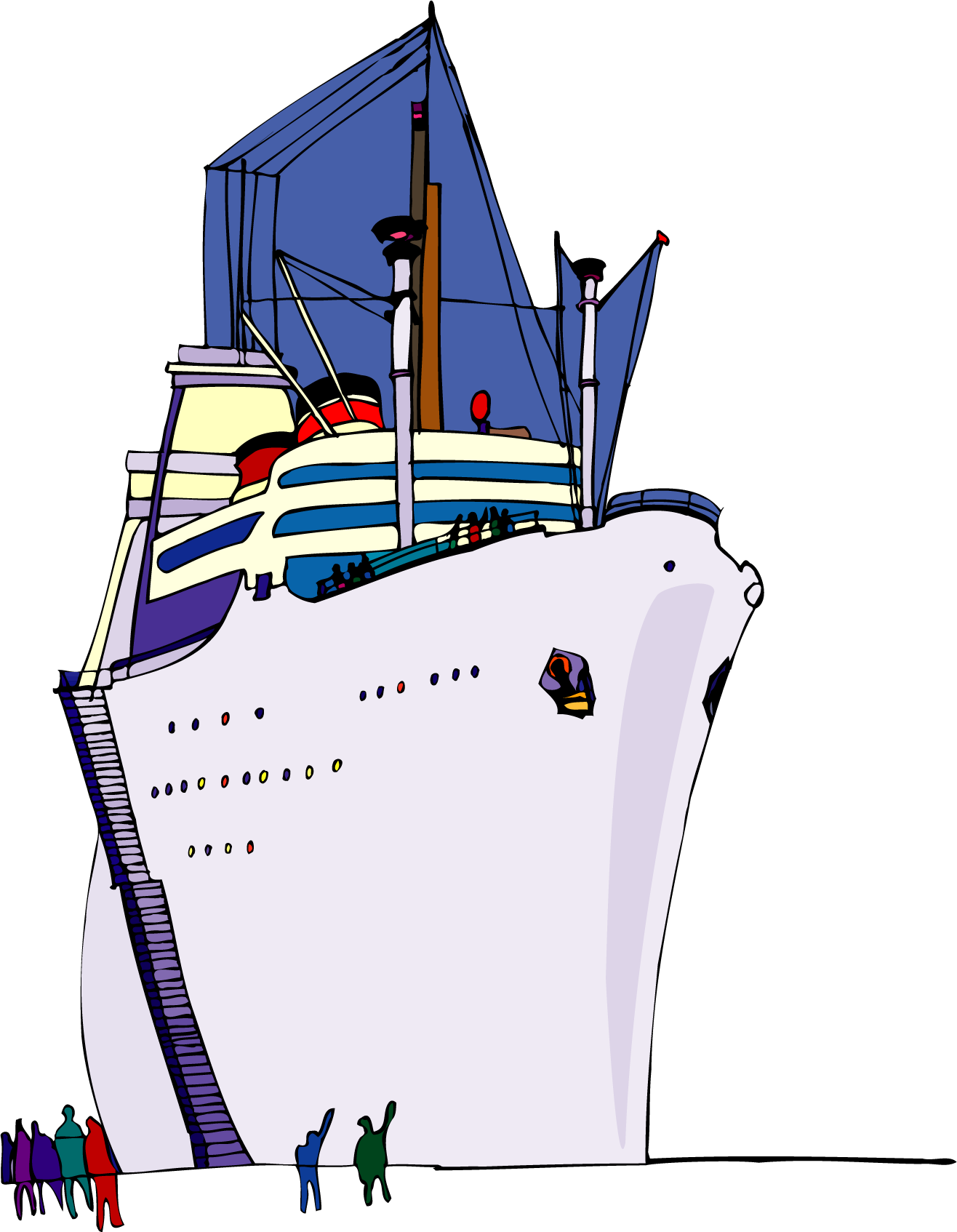 Clipper Ship Clip Art - Ship (1316x1694), Png Download