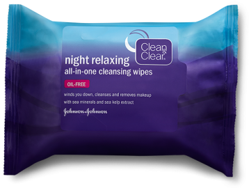 Night Relaxing All In One Cleansing Wipes - Clean And Clear Morning Wipes (430x514), Png Download