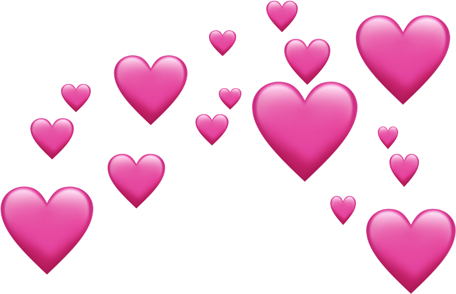 Download Heart Emoji Source Pink Emoji Hearts Png Image With No