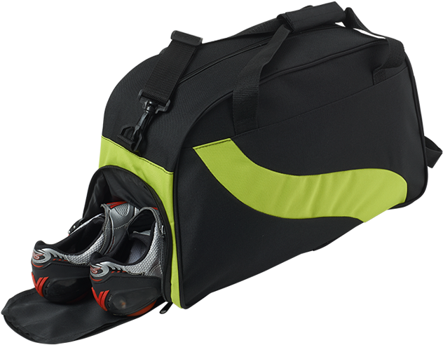 Main - Eco Wave Design Duffle Bag - Green (700x700), Png Download