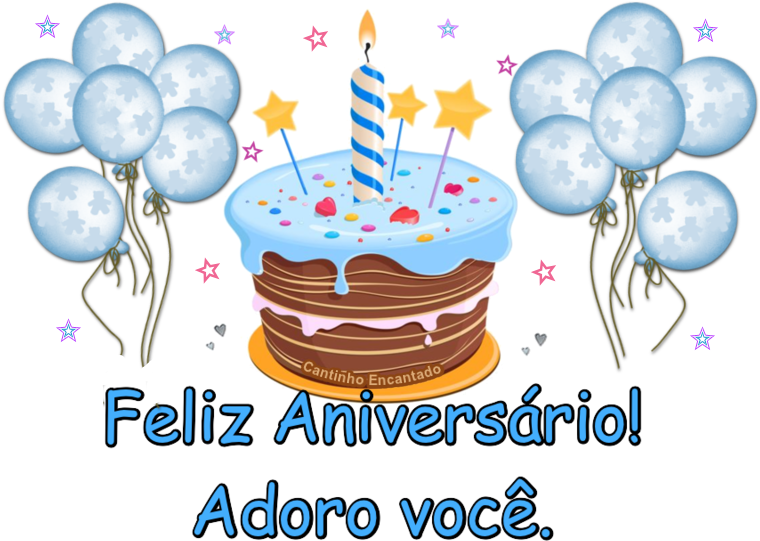 Gifs Aniversário - First Birthday Cake Png (762x568), Png Download