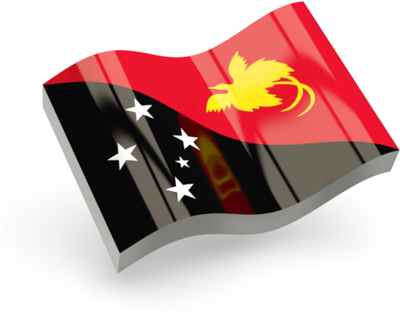 Papua New Guinea Flag Logo Png (640x480), Png Download