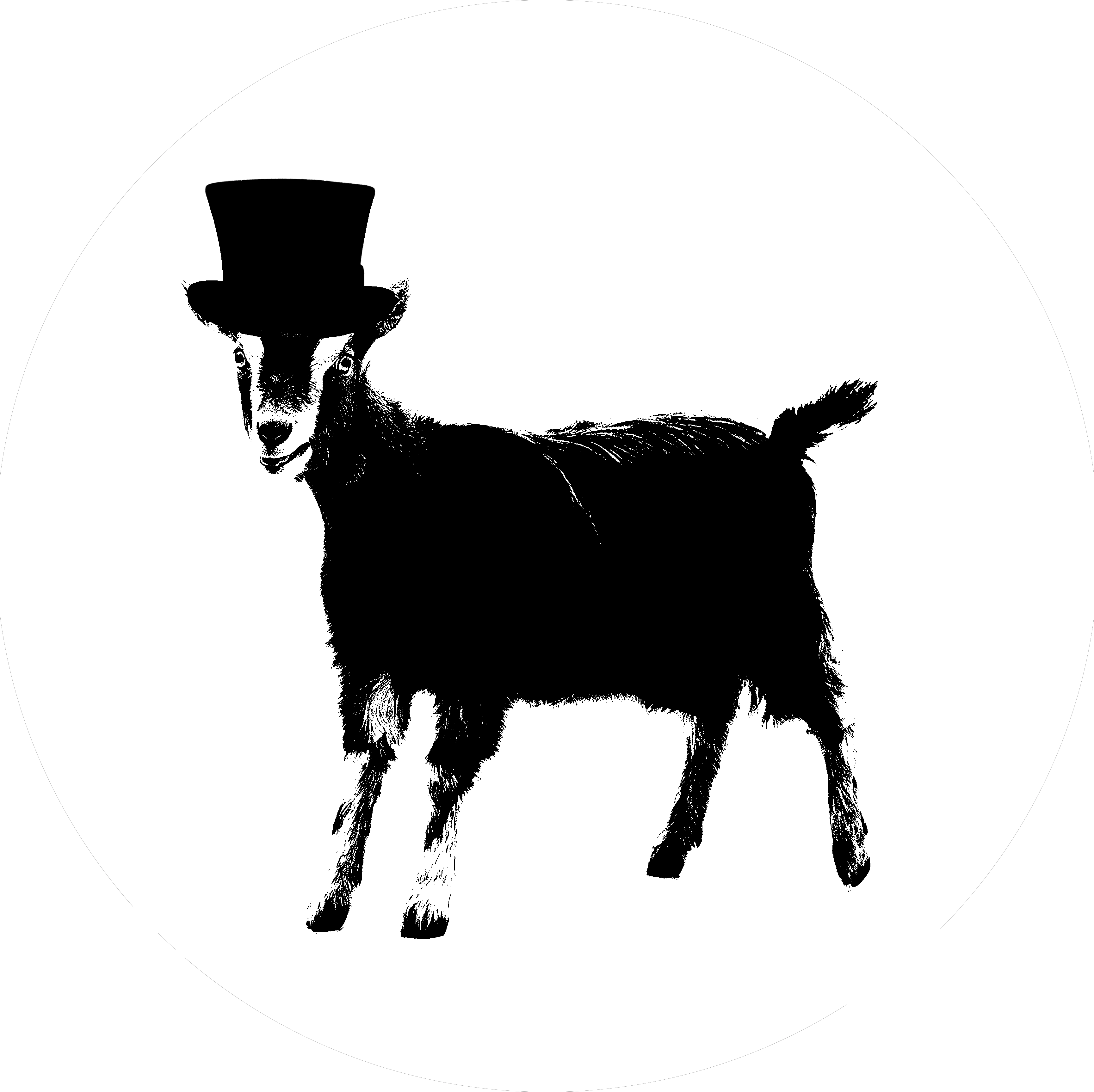 Goats With Hats - Hoodie (3459x3454), Png Download