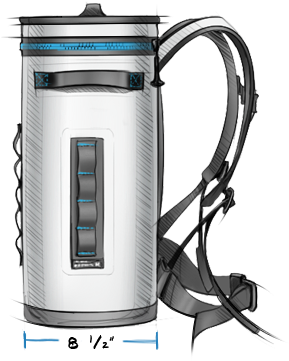 171009 Hopper Backflip Engineering Drawing Backflip - Yeti Hopper Backflip 24 (380x380), Png Download